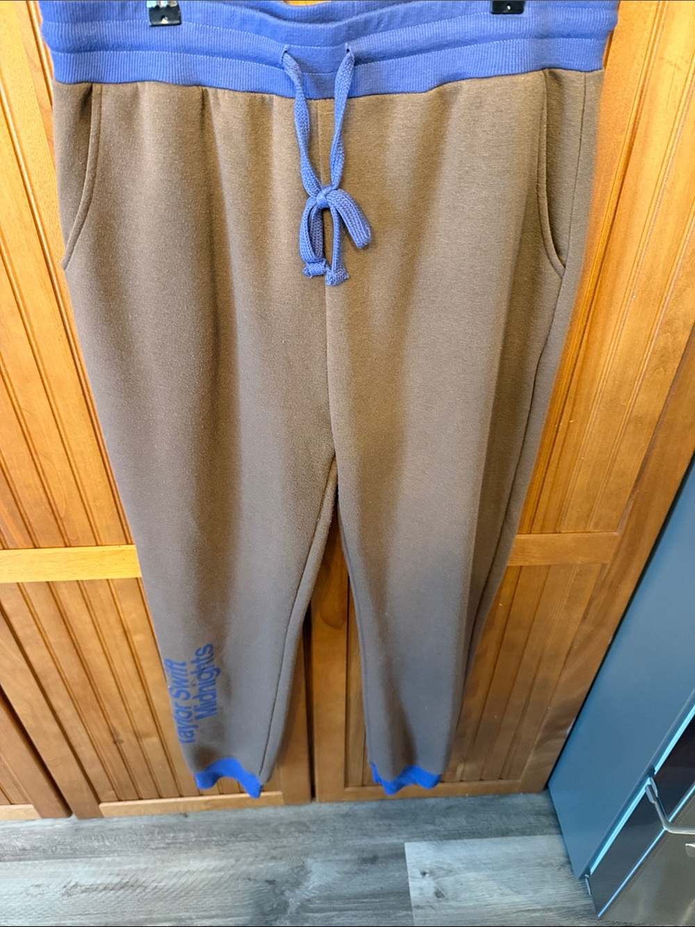Taylor Swift Brown and Blue Track Joggers